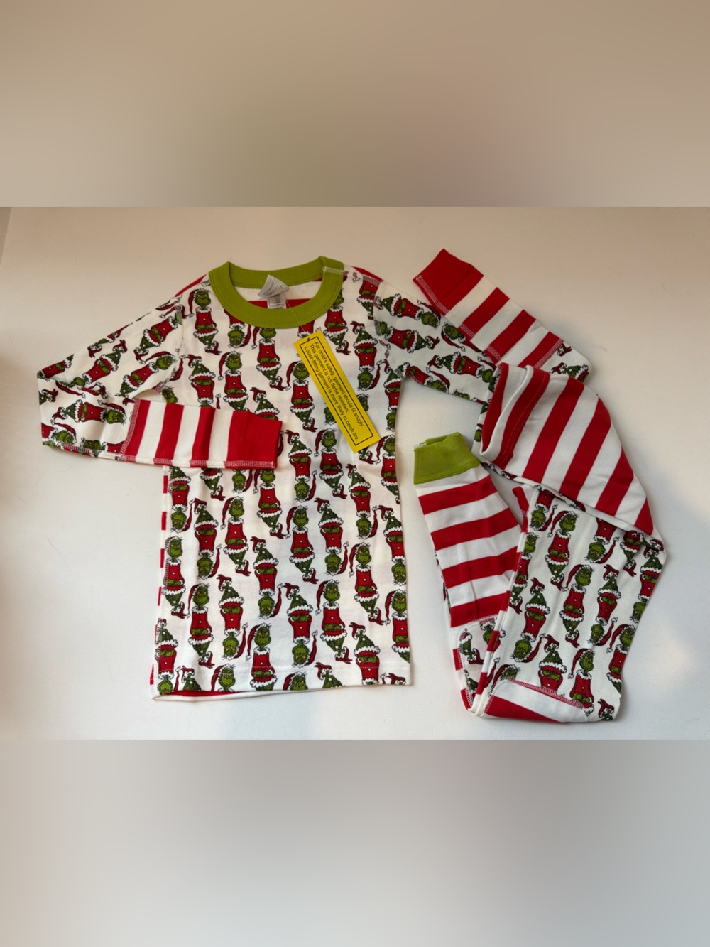 Hanna Andersson Grinch Christmas Pajamas Size 8 NWT Organic Cotton